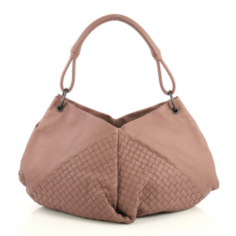 Bottega Veneta Aquilone Fortune Cookie Hobo Intrecciato Nappa Small Ne...