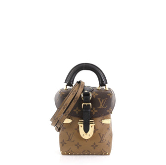 Louis Vuitton Camera Box Handbag Studded Reverse Monogram Canvas 