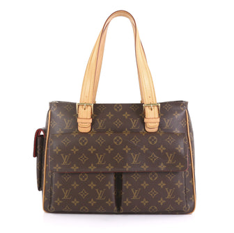 Louis Vuitton Multipli Cite Handbag Monogram Canvas Brown 437962