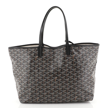 Goyard St. Louis Tote Coated Canvas PM Black 437982