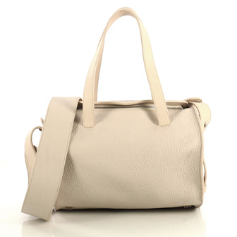 The Row Drum Shoulder Bag Leather 10 Neutral 438042