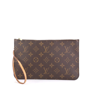 Louis Vuitton Neverfull Pochette Monogram Canvas Large Brown 438121