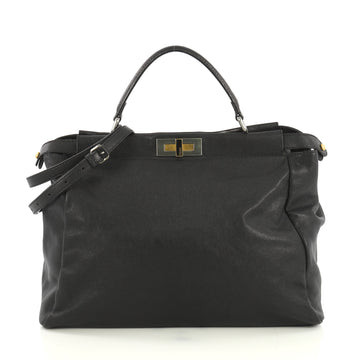 Fendi Peekaboo Bag Soft Leather Large Black 4382811