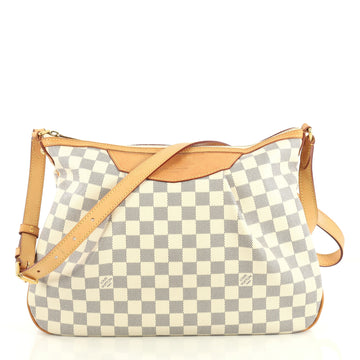 Louis Vuitton Siracusa Handbag Damier MM White 4382838