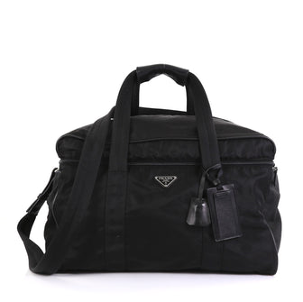 Prada Weekender Duffle Bag Tessuto Large Black 4383014