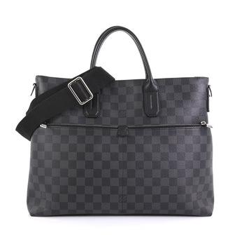 Louis Vuitton 7 Days A Week Handbag Damier Graphite Black 438307