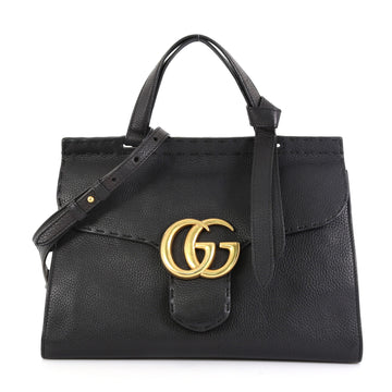 Gucci GG Marmont Top Handle Bag Leather Small