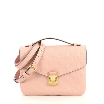 Louis Vuitton Pochette Metis Monogram Empreinte Leather Pink 438331