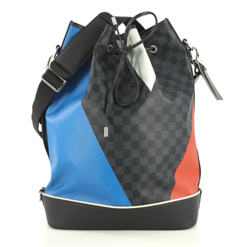 Louis Vuitton Noe Marin Handbag Regatta Damier Cobalt Blue 438376