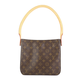 Louis Vuitton Looping Handbag Monogram Canvas MM Brown 438401