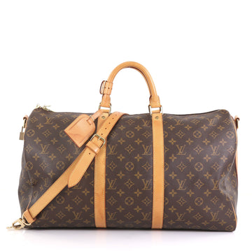 Louis Vuitton Keepall Bandouliere Bag Monogram Canvas 50 Brown 4384101