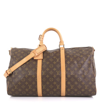 Louis Vuitton Keepall Bandouliere Bag Monogram Canvas 50 Brown 438423
