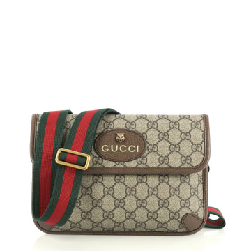 Gucci Animalier Flap Belt Bag GG Coated Canvas Brown 438521