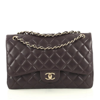 Classic Double Flap Bag Quilted Lambskin Jumbo