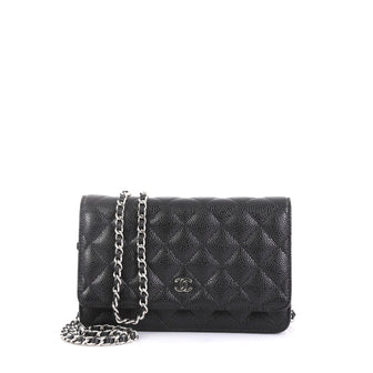 Chanel Wallet on Chain Quilted Caviar Black 438961