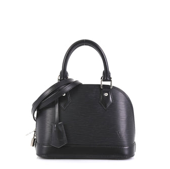 Louis Vuitton Alma Handbag Epi Leather BB Black 4390101
