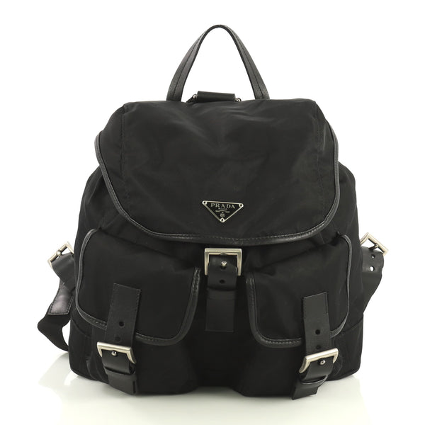 Prada Double Front Pocket Backpack Tessuto Medium 43906