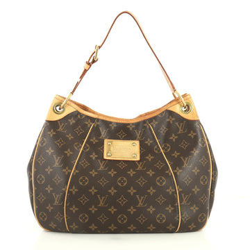 Louis Vuitton Galliera Handbag Monogram Canvas PM Brown 439082