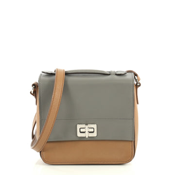 Prada Turnlock Crossbody Bag City Calf Small Gray 439161