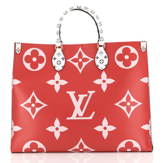 Louis Vuitton OnTheGo Tote Limited Edition Colored Monogram Giant  Red 439241