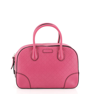 Gucci Bright Top Handle Bag Diamante Leather Small