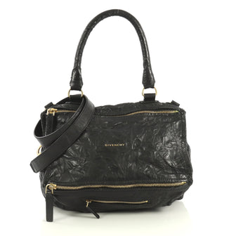 Givenchy Pandora Bag Distressed Leather Medium Black 4393027