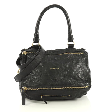 Givenchy Pandora Bag Distressed Leather Medium Black 4393027