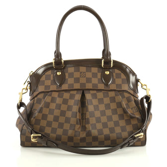 Louis Vuitton Trevi Handbag Damier PM Brown 439305