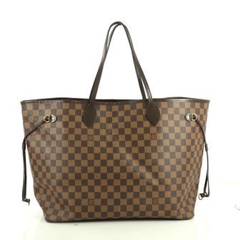 Louis Vuitton Neverfull NM Tote Damier GM Brown 439351