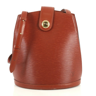 Louis Vuitton Cluny Shoulder Bag Epi Leather Brown 439371