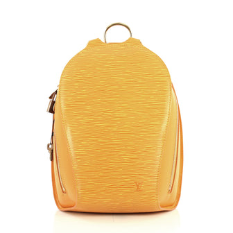 Louis Vuitton Mabillon Backpack Epi Leather Yellow 439372