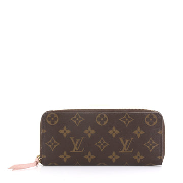 Louis Vuitton Clemence Wallet Monogram Canvas Brown 439411