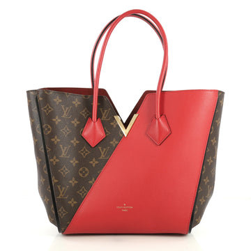 Louis Vuitton Kimono Handbag Monogram Canvas and Leather MM Red 439621