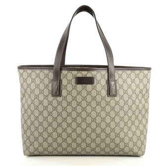 Gucci Plus Tote GG Coated Canvas Medium Brown 4397001