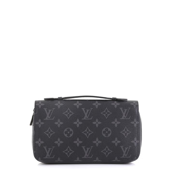 Louis Vuitton Zippy Wallet Monogram Eclipse Canvas XL Black 439822