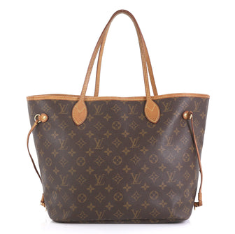 Louis Vuitton Neverfull Tote Monogram Canvas MM Brown 439851