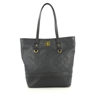 Louis Vuitton Citadine Handbag Monogram Empreinte Leather PM Blue 440051