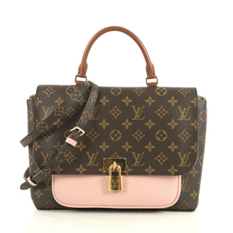 Louis Vuitton Marignan Handbag Monogram Canvas with Leather  Brown 4401313