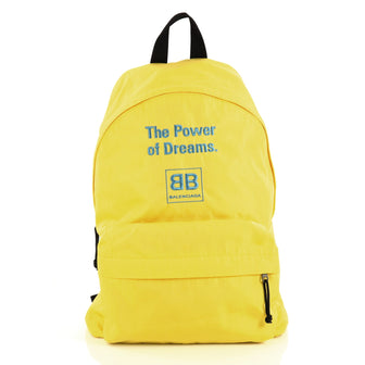Balenciaga Explorer Backpack Nylon Yellow 4401330