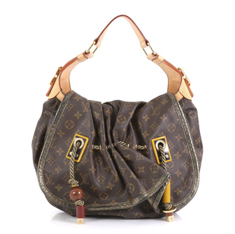 Louis Vuitton Kalahari Handbag Monogram Canvas GM Brown 4401345