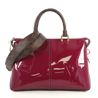 Louis Vuitton Miroir Handbag Vernis with Monogram Canvas  Purple 4401355