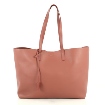 Saint Laurent Shopper Tote Leather Large Pink 4401369\
