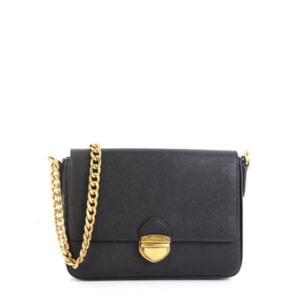 Prada Chain Flap Bag Saffiano Leather Small
