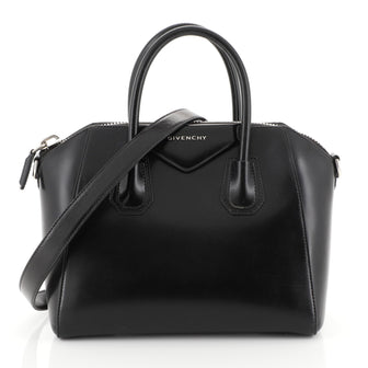 Givenchy Antigona Bag Glazed Leather Medium Black 440321