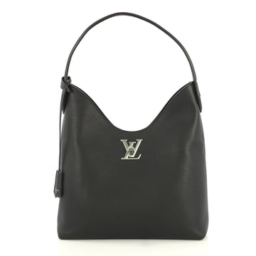 Louis Vuitton Lockme Hobo Leather Black 440371