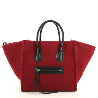 Celine Phantom Bag Felt Medium Red 4405913
