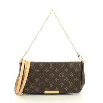 Louis Vuitton Favorite Handbag Monogram Canvas MM Brown 4405920