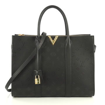 Louis Vuitton Very Tote Monogram Leather GM Black 4405927