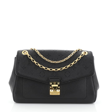 Louis Vuitton Saint Germain Handbag Monogram Empreinte Leather PM Black 4405939