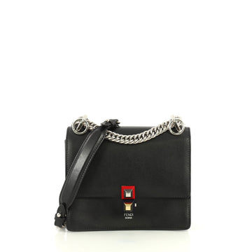 Fendi Kan I Bag Leather Small Black 4405944